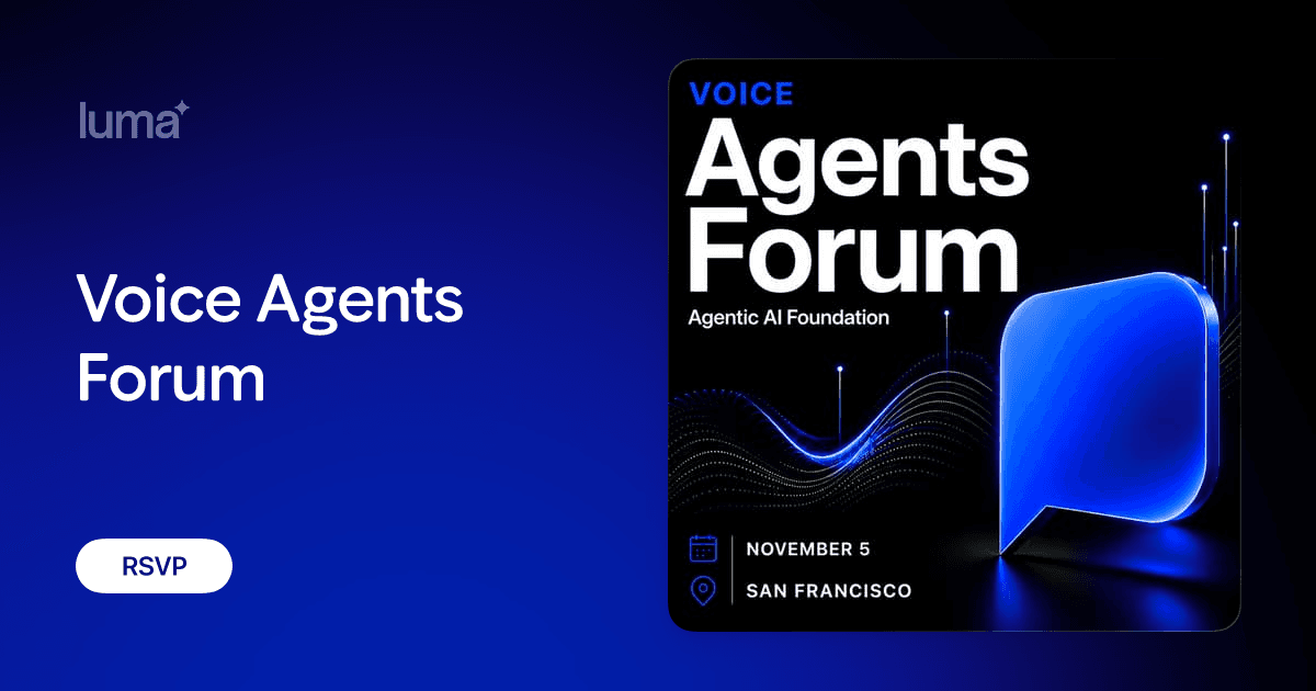 Voice Agents Forum